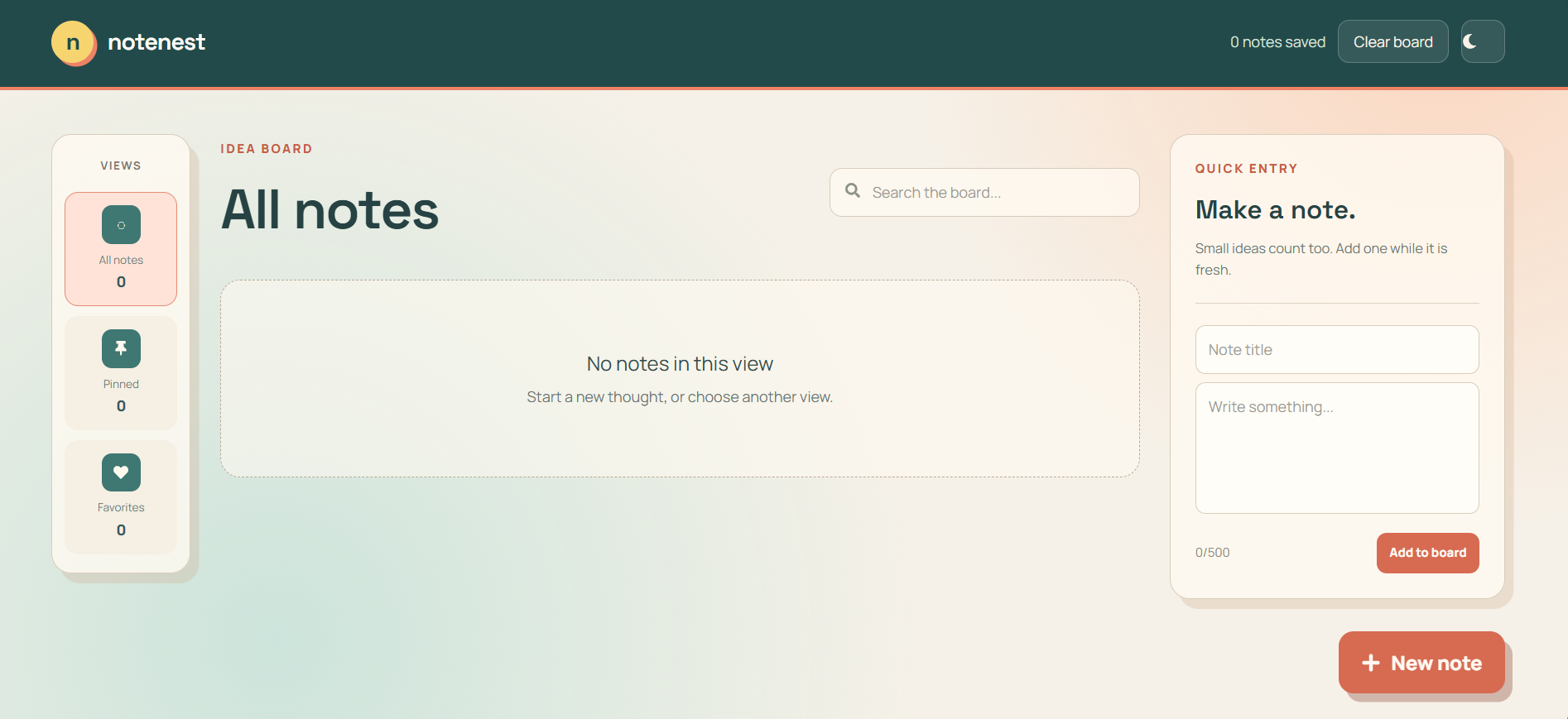NoteNest screenshot